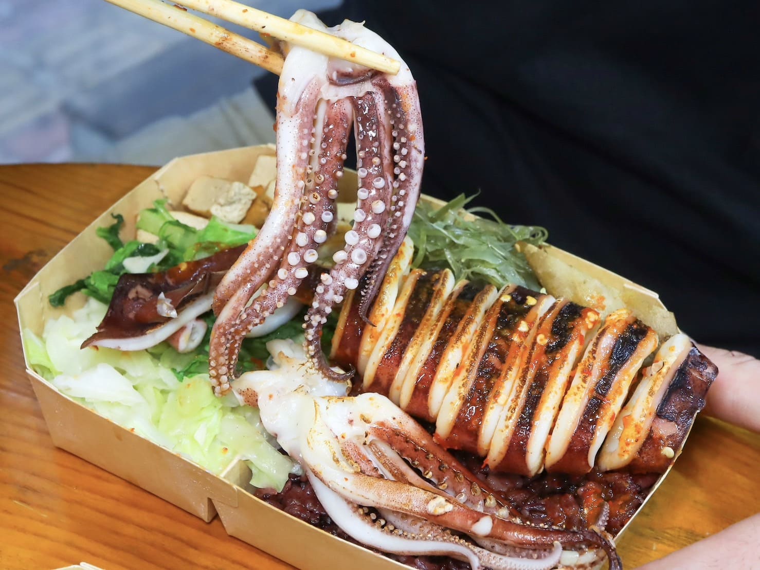 有飯吃健康餐盒|新竹金山街新開幕高CP值大份量健康餐。大推深海魷魚口味 - 第16張圖
