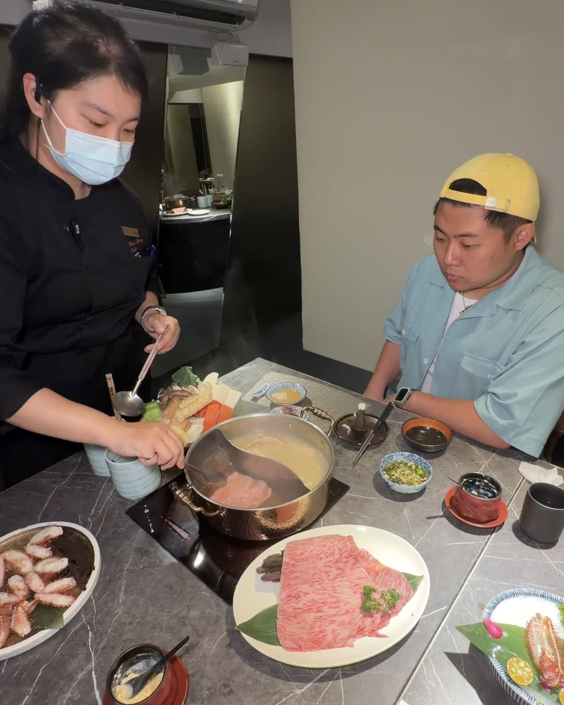 二本松涮涮屋｜台北高級火鍋推薦期間限定「毛蟹雙人套餐」太奢華！日本三大名蟹五吃＋A5和牛紐約客一次滿足