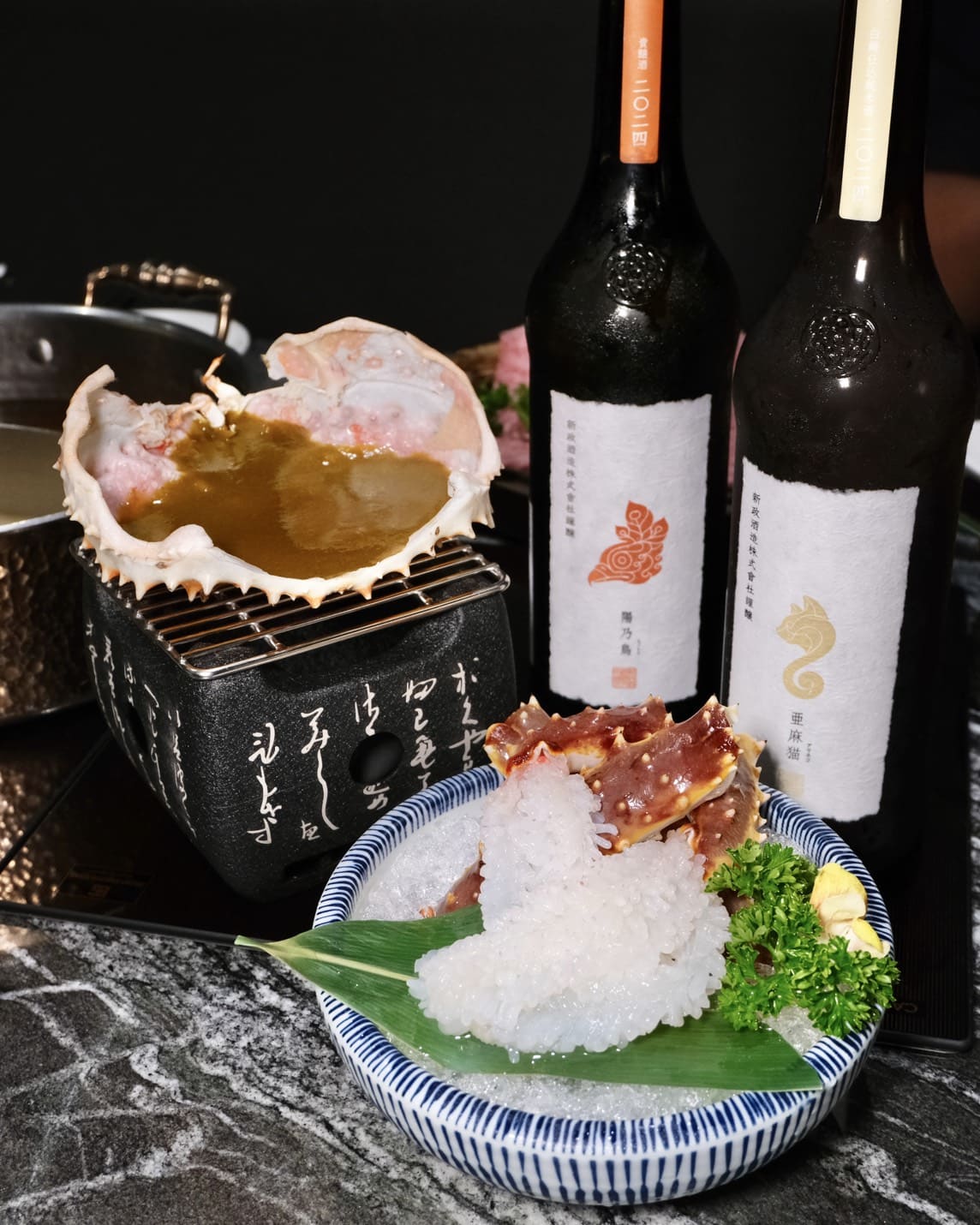 二訪台北高級火鍋推薦｜二本松涮涮屋期間限定「極上帝王蟹雙人套餐」！活體帝王蟹五吃＋甲羅燒太奢華，專人桌邊服務打造頂級海陸饗宴